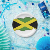 Jamaicaanse vlag papieren bordje (Feest)