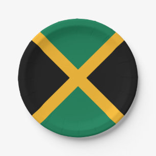 Jamaicaanse vlag papieren bordje