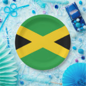 Jamaicaanse vlag papieren bordje (Feest)