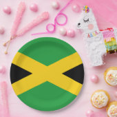 Jamaicaanse vlag papieren bordje (Feest)