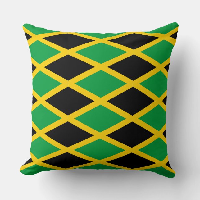 Jamaicaanse vlag patroon kussen (Voorkant)