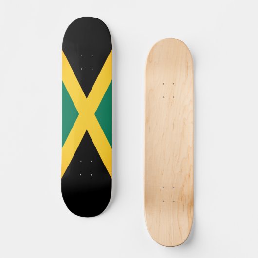 Jamaicaanse vlag persoonlijk skateboard (Voorkant)