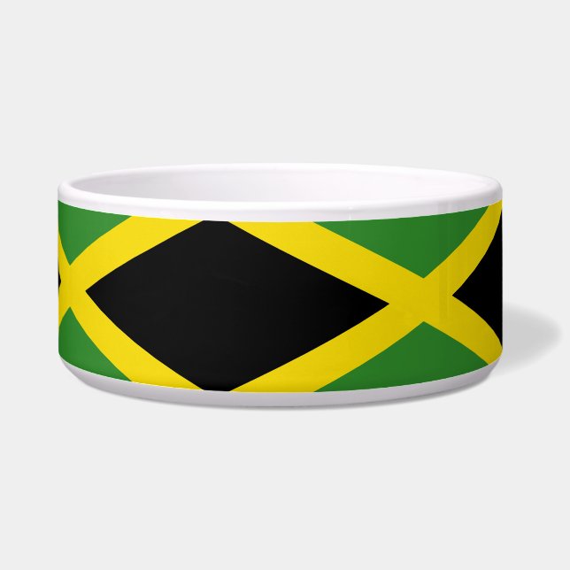 Jamaicaanse vlag Pet Bowl Voerbakje (Links)