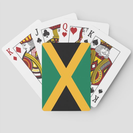 Jamaicaanse vlag pokerkaarten (Achterkant)