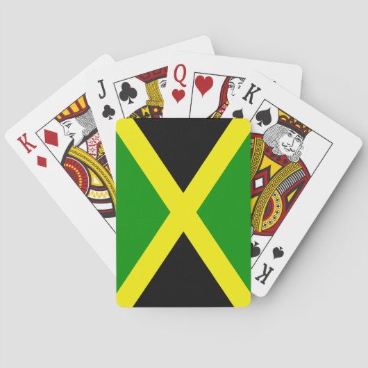 Jamaicaanse vlag pokerkaarten (Achterkant)