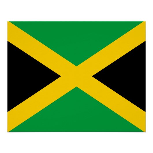 Jamaicaanse vlag poster (Voorkant)