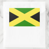 Jamaicaanse vlag rechthoekige sticker (Tas)
