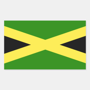 Jamaicaanse vlag rechthoekige sticker
