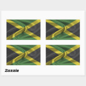 Jamaicaanse vlag rechthoekige sticker (Vel)