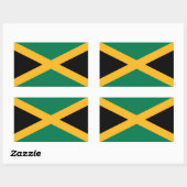 Jamaicaanse vlag rechthoekige sticker (Vel)