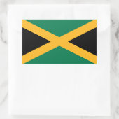 Jamaicaanse vlag rechthoekige sticker (Tas)