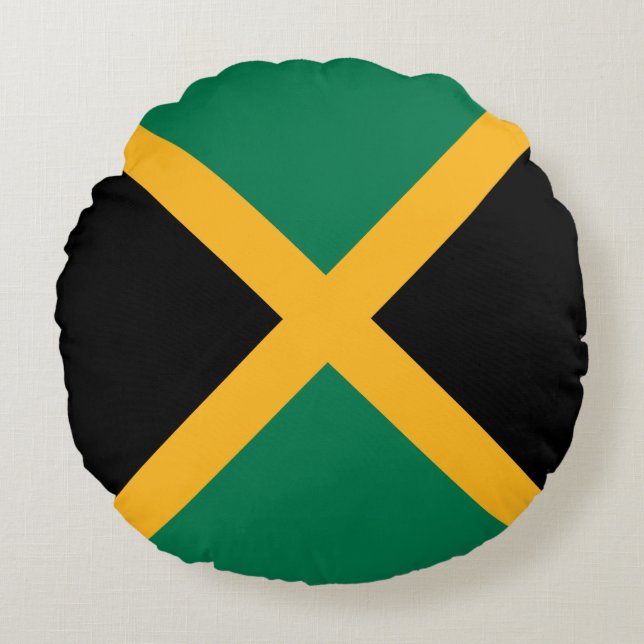 Jamaicaanse vlag rond kussen (Voorkant)