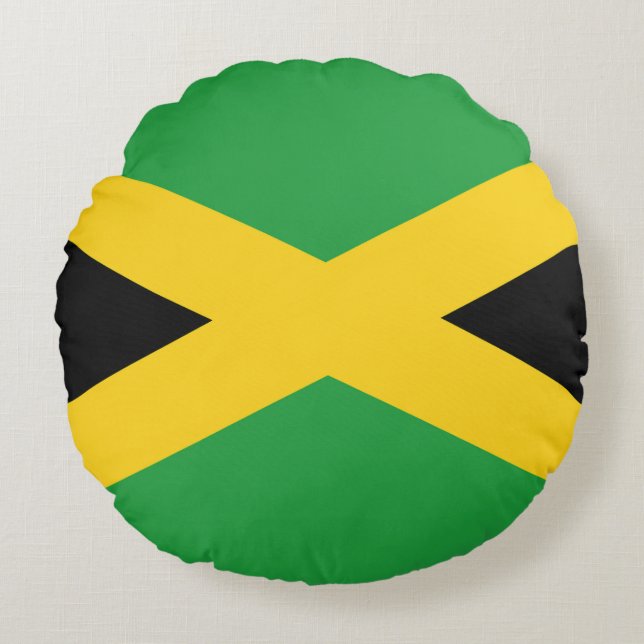 Jamaicaanse vlag rond kussen (Voorkant)