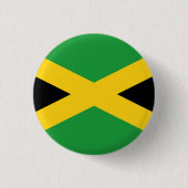 Jamaicaanse vlag ronde button 3,2 cm (Voorkant)