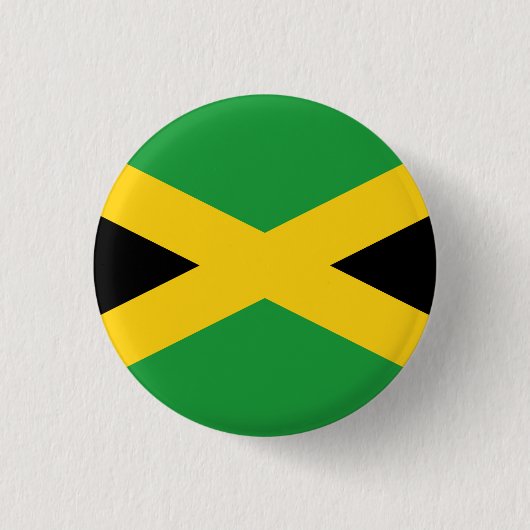 Jamaicaanse vlag ronde button 3,2 cm (Voorkant)