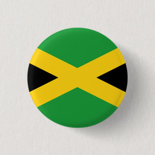 Jamaicaanse vlag ronde button 3,2 cm