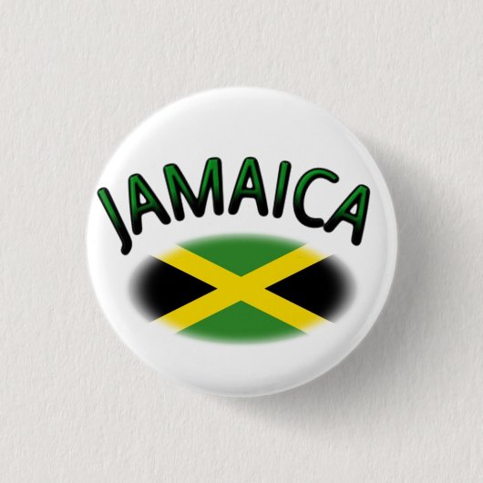 Jamaicaanse vlag ronde button 3,2 cm (Voorkant)
