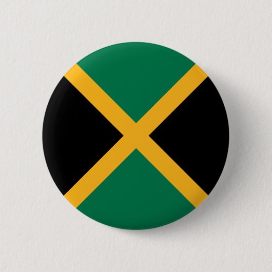 Jamaicaanse vlag ronde button 5,7 cm (Voorkant)
