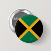 Jamaicaanse vlag ronde button 5,7 cm (Voorkant /achterkant)