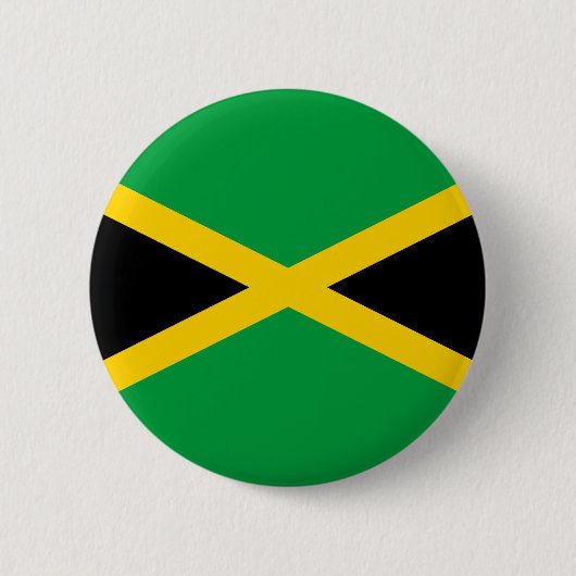 Jamaicaanse vlag ronde button 5,7 cm (Voorkant)