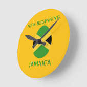Jamaicaanse vlag ronde klok (Hoek)