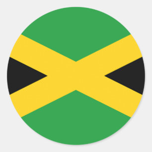 Jamaicaanse vlag ronde sticker