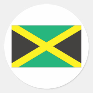 Jamaicaanse vlag ronde sticker