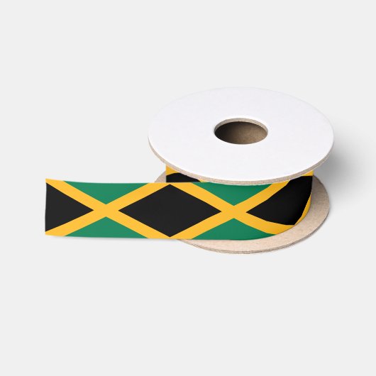 Jamaicaanse vlag satijnen lint (Spoel)