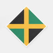 Jamaicaanse vlag servet (Hoek)