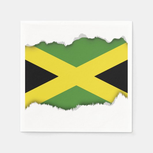 Jamaicaanse vlag servetten (Voorkant)