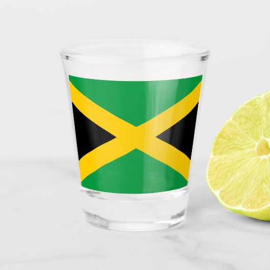 Jamaicaanse vlag shot glas (Voorkant)