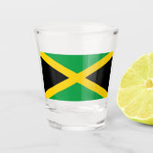 Jamaicaanse vlag shot glas (Voorkant)