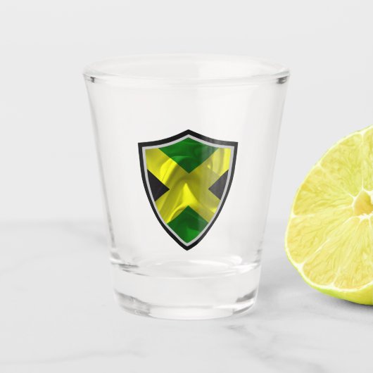 Jamaicaanse vlag shot glas (Voorkant)