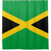 Jamaicaanse vlag Shower Curtain Douchegordijn (Voorkant)
