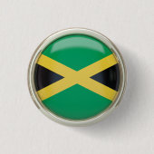 Jamaicaanse vlag Sleutelhanger Ronde Button 3,2 Cm (Voorkant)