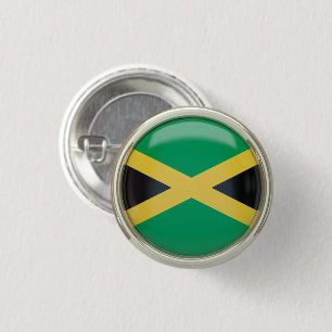 Jamaicaanse vlag Sleutelhanger Ronde Button 3,2 Cm