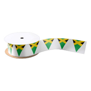Jamaicaanse vlag slinger stijl cake satijnen lint