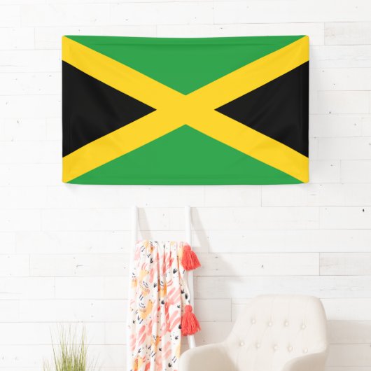 Jamaicaanse vlag spandoek (Insitu)