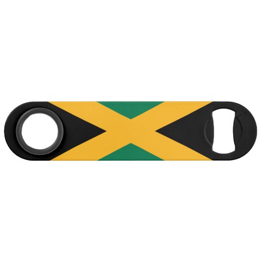 Jamaicaanse vlag speed flessenopener (Voorkant (Horizontaal))