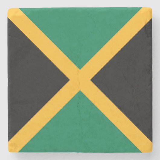 Jamaicaanse vlag stenen onderzetter (Voorkant)