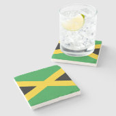 Jamaicaanse vlag stenen onderzetter (Zijkant)