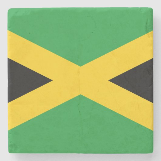 Jamaicaanse vlag stenen onderzetter (Voorkant)