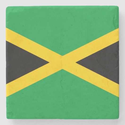Jamaicaanse vlag stenen onderzetter (Voorkant)