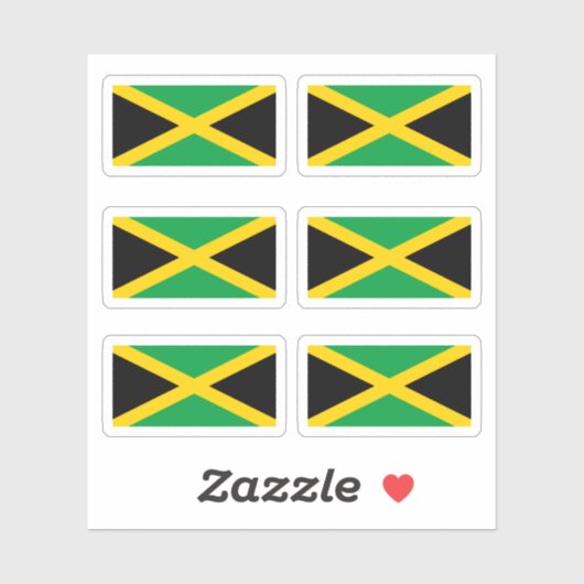 Jamaicaanse vlag sticker (Vel)