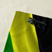 Jamaicaanse vlag strandlaken (In situ)