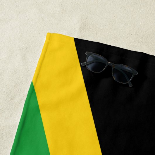 Jamaicaanse vlag strandlaken (In situ)