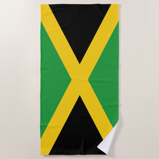Jamaicaanse vlag strandlaken (Voorkant)