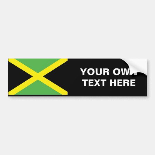Jamaicaanse vlag T-shirts en cadeautjes Bumpersticker (Voorkant)