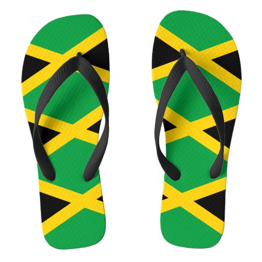 Jamaicaanse vlag teenslippers (Voetbed)