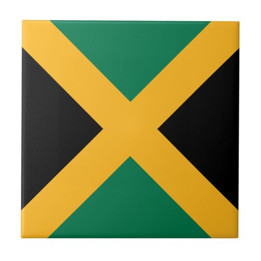 Jamaicaanse vlag tegeltje (Voorkant)